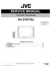 JVC AV-21D116B Service Manual