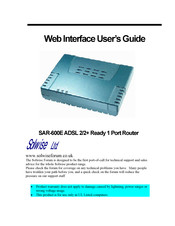 Solwise SAR-600E User Manual