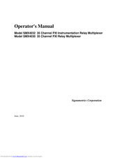 Signametrics SMX4032 Operator's Manual