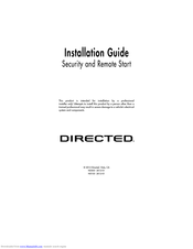 Directed Security and Remote Start Installation Manual