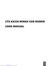 Zte AX226 User Manual