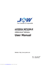 J&W nVIDIA NF520LE User Manual