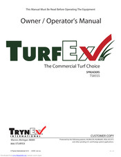 Trynex TurfEx TS85SS Owner's/Operator's Manual