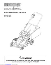 Recharge Mower PMLI-20 Operator's Manual