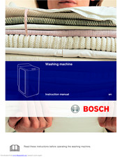 Bosch WOT 20352 Instruction Manual