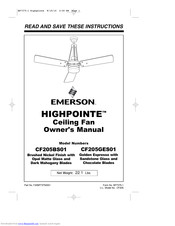 Emerson CF205BS01 Owner's Manual