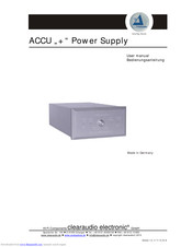 Clearaudio ACCU + User Manual
