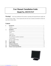 vectronix OT17 User Manual & Installation Manual