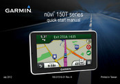 Garmin nuvi 150T series Quick Start Manual