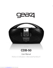 Gear4 portablespeaker for iPod with CD player and FM radio User Manual