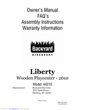 Backyard Discovery Liberty 44210 Owner's Manual