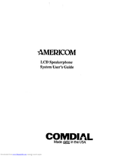Comdial AMERICOM D0408 System User's Manual