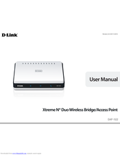 D-Link xtreme n duo dap-1522 User Manual