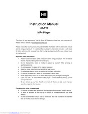 Hip Street HS-T28 Instruction Manual