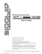 Broadcast 6000 User Manual