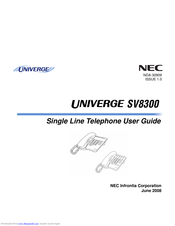 NEC SV8300 User Manual