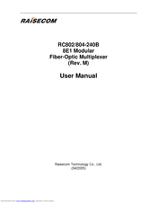 Raisecom RC804-240B User Manual