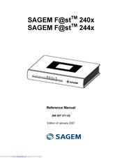 Sagem F@st 244x Reference Manual
