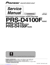 Pioneer PRS-D410/XU/EW5 Service Manual