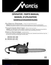 Mantis 8530-00-40 Operator's & Parts Manual