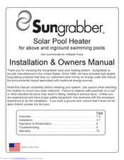 Sungrabber Solar Pool Heater Installation & Owner's Manual