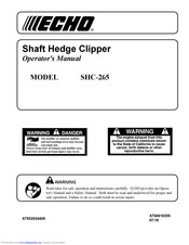 Echo SHC-265 Operator's Manual