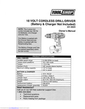 Toolshop 241-9024 Owner's Manual