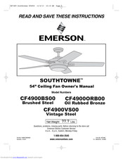Emerson SOUTHTOWNE CF4900BS00 Owner's Manual