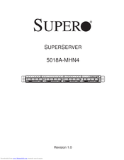 Supermicro SUPERSERVER 5018A-MHN4 User Manual