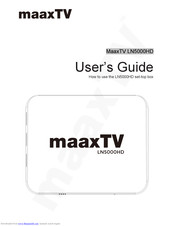 MaaxTV LN5000HD User Manual