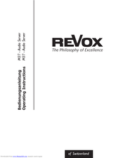 Revox M37 MKII Operating Instructions Manual