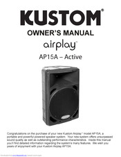 Kustom airplay AP15A Owner's Manual