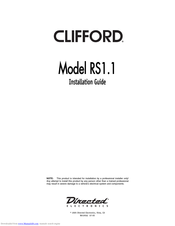 Clifford Matrix RS1.1 Installation Manual