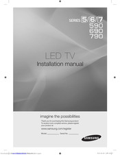 Samsung HG32EA790 SERIES Installation Manual