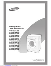 Samsung WF6522S7S Owner's Instructions Manual