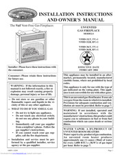 White Mountain The Vail VFHD-36RV Installation Instructions & Owner's Manual