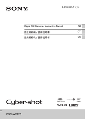 Sony Cyber-Shot DSC-WX170 Instruction Manual
