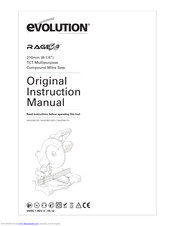 Evolution Rage3B2102eU Original Instruction Manual