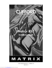 Clifford Matrix RS2 Installation Manual