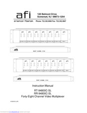 American Fibertek RT-94800C-SL Instruction Manual