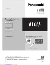 Panasonic Viera TX-32AS600B Operating Instructions Manual