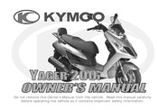 KYMCO Yager 200i Owner's Manual