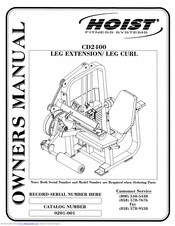 Hoist Fitness CD2400 Owner's Manual