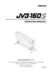 MIMAKI JV3 S SERIES Operation Manual