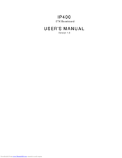 IBASE Technology IP400 User Manual