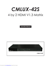 Cypress CMLUX-42S Operation Manual