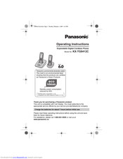 Panasonic KX-TG8412C Operating Instructions Manual