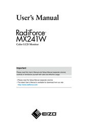 Eizo Radiforce MX241W User Manual