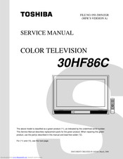Toshiba 30HF86C Service Manual