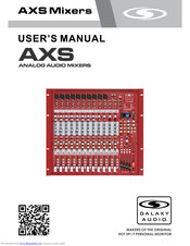 Galaxy audio AXS series User Manual